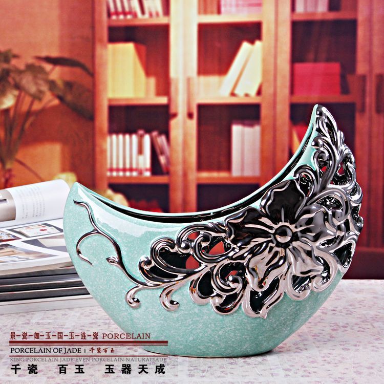 景德镇陶瓷工艺品篮子