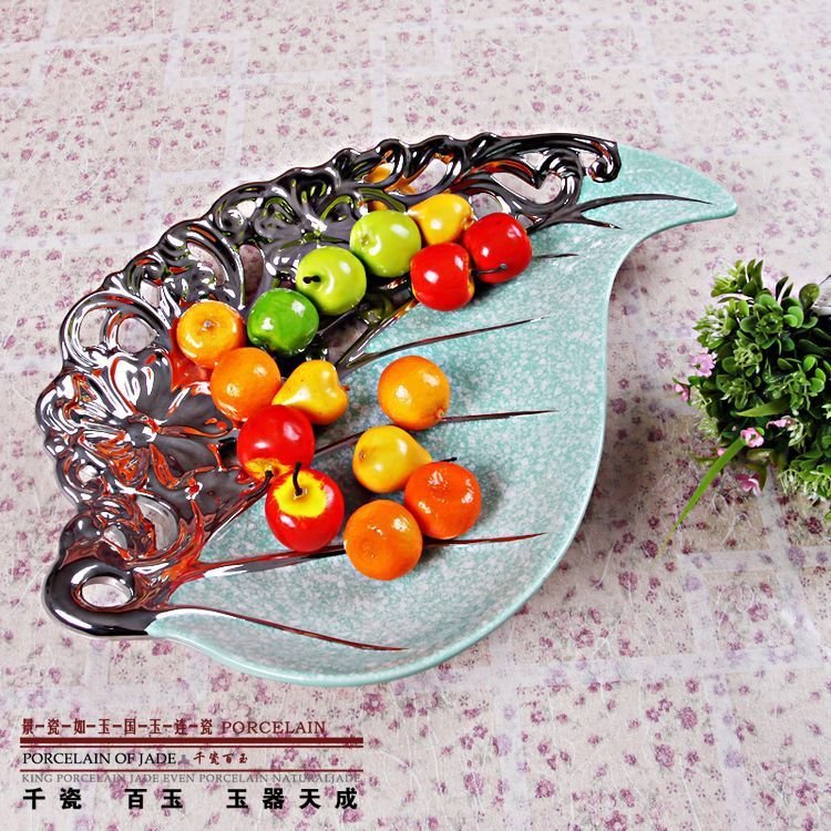 景德镇陶瓷工艺品水果盘子