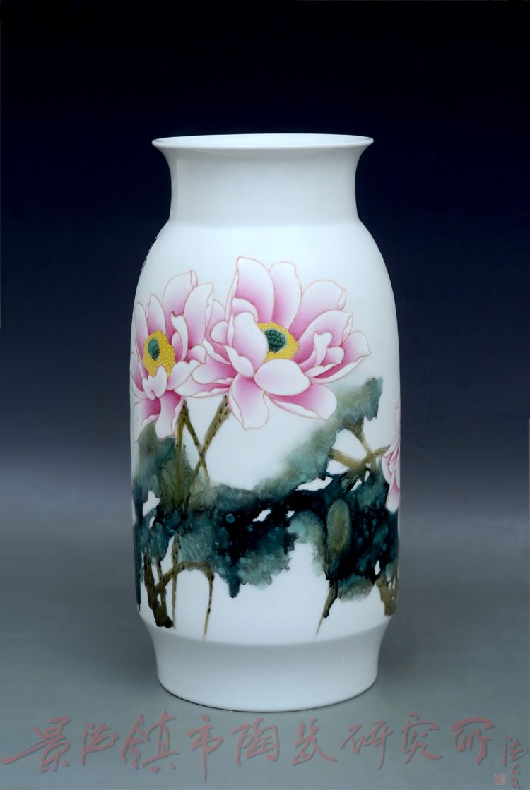名人名作 江西省工艺美术大师周鹏作品150件粉彩《千里》瓷瓶